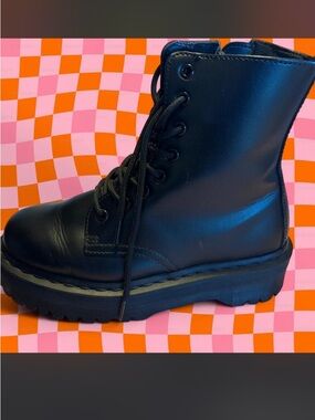 Dr. Martens Black Jadon II Platform Combat Boot - Women